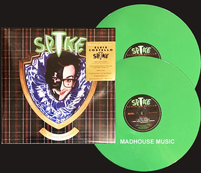 ELVIS COSTELLO LP x 2 Spike GREEN DBL VINYL Album NUMBERED Ltd Edn. SEALED