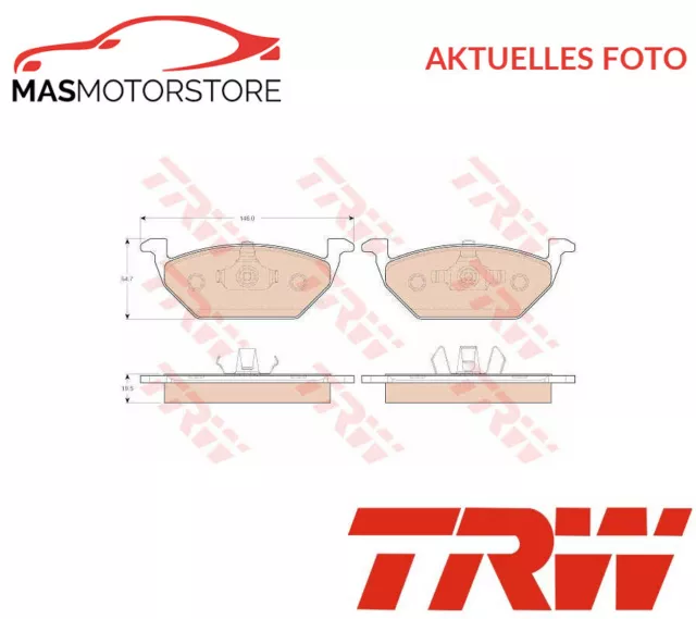 Satz Bremsbeläge Bremsklötze Vorne Trw Gdb1984 P Für Vw (Svw) Polo,Lavida