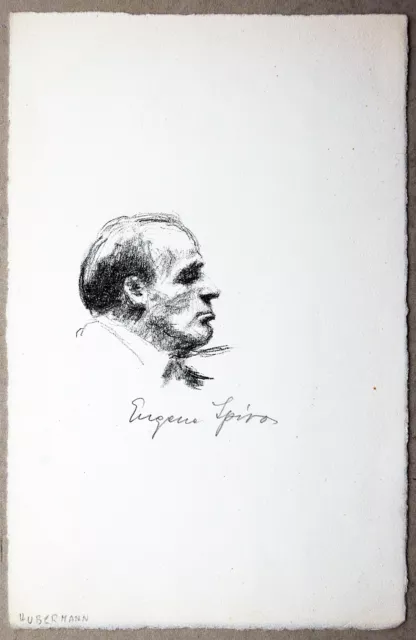 Eugen Spiro 1874-1972 Bronislaw Hubermann Geiger signiert Ausstellung publiziert