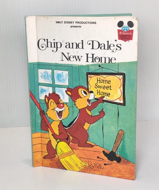 1979 Disney’s Wonderful World Of Reading Chip And Dale’s New Home First Edition