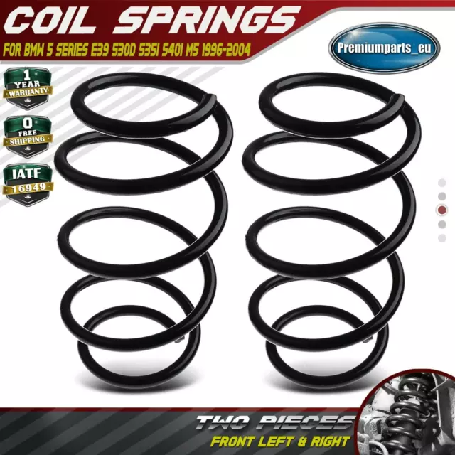 2x Coil Springs Front Suspension for BMW E39 530d 535i 540i M5 1996-2004 RH2593