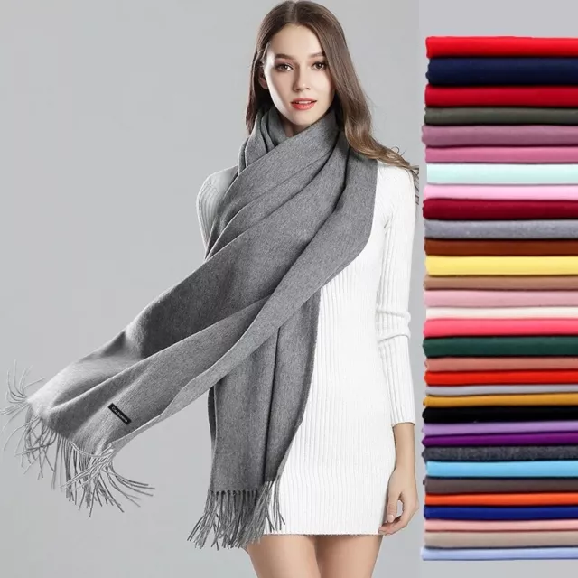 Cashmere Scarf Wool Blend Shawl Ladies Soft Large Thick Warm Luxury Wrap scarves