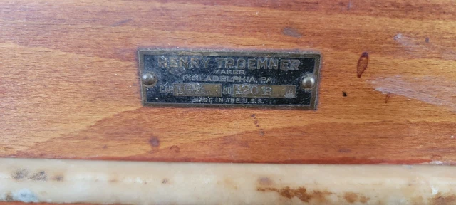 Antique apothecary scale with weights Henry Troemner, circa 1930's