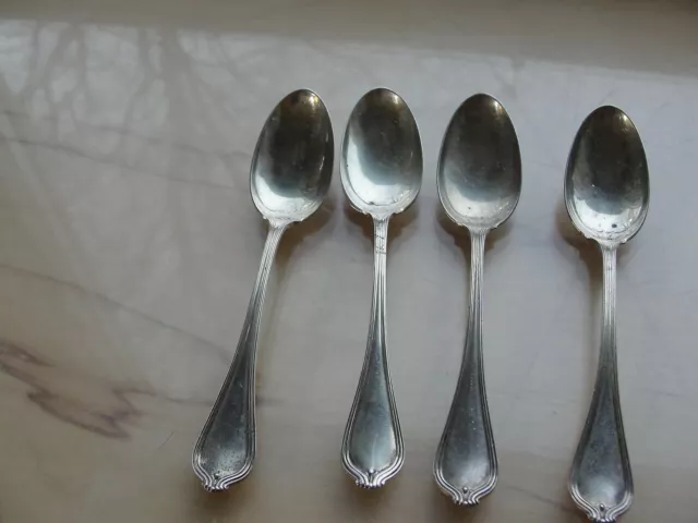 4 Pcs Towle Sterling Silver Paul Revere Demitasse Spoons