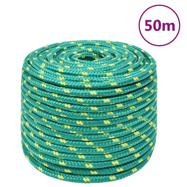 Vidaxl Corda Nautica Verde 12 mm 50 m in Polipropilene