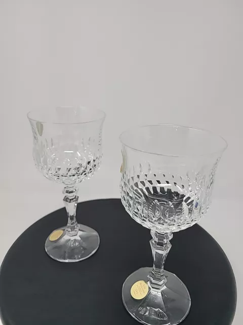 TWO Vintage Cristallerie Zwiesel German Echt Bleikristall Crystal Glasses 2