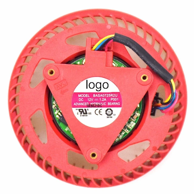 BASA0725R2U Air Purifier Fan 75mm for ATI Radeon HD4870 5870 HD5850 5970 HD6970