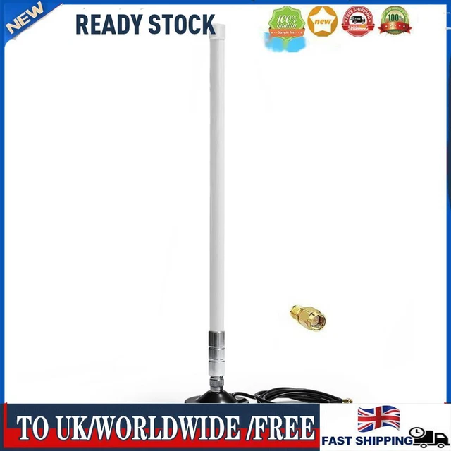 5dBi 858-878MHz for Helium Hotspot Miner Antenna+Magnet Base (55cm White)