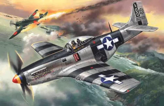 ICM 48154 - 1:48 MUSTANG P-51K, Seconde Guerre Mondiale Américain Fighter - Neuf