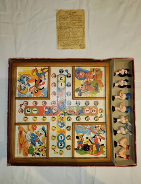 ancien jeu de petits chevaux LOS CABALLEROS Disney - Donald, Mickey, DIngo