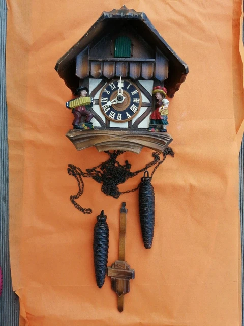 Mouvement D'horloge Coucou Regula 34 Forêt Noire - Longueur Pendule 235mm, Mécanique 8 Jours