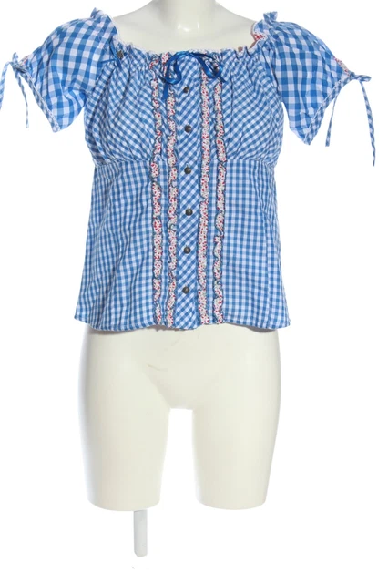 Camicia tradizionale STOCKERPOINT donna taglia DE 40 blu-bianco stile classico