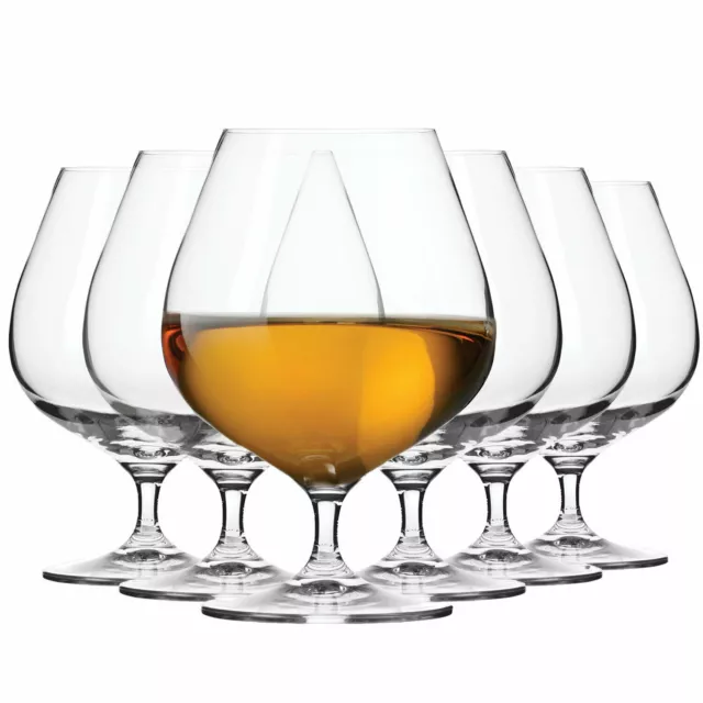 Krosno Harmony Verres à Cognac Brandy Whisky | Lot 6 | 550 ml | Lave-vaisselle