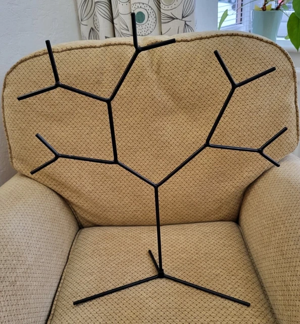 IKEA BLACK Plastic Coated Metal Jewellery / Necklace Holder Stand EUR 8