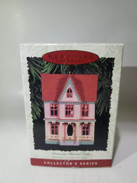 Hallmark Ornament Victorian Painted Lady Nostalgic Houses and Shops 13th 1996