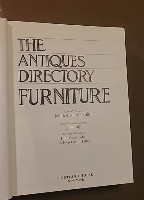 The Antiques Directory : Furniture by Judith Miller (1988, Hardcover)