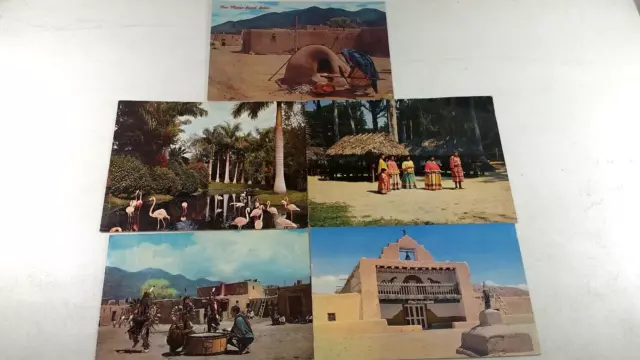 Vintage Giant Postcards Native American Indians Lot of #5