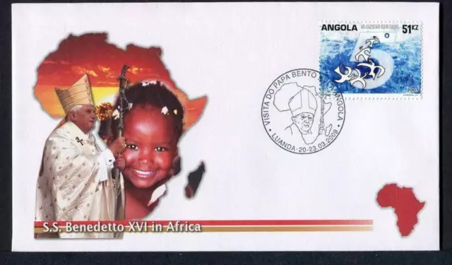 23806) Vatikan 2009 FDC Papst Benedikt XVI IN Angola