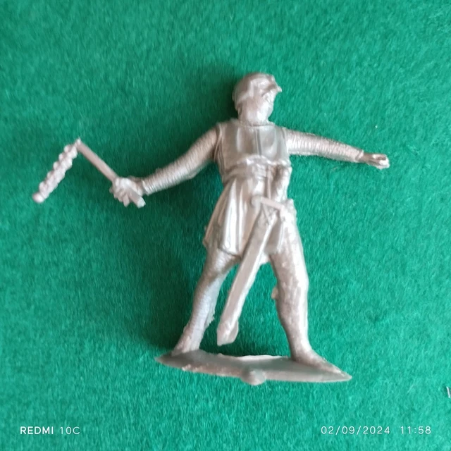 Figurine Indien Reamsa (Far West) à L'échelle 1:32 (60mm) - Plastique Peint, Fabrication Espagnole Vintage, Occasion