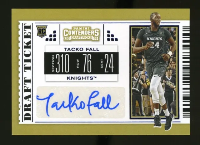2019-20 Panini Contenders Draft Blue Foil TACKO FALL Auto/Autograph Rookie RC