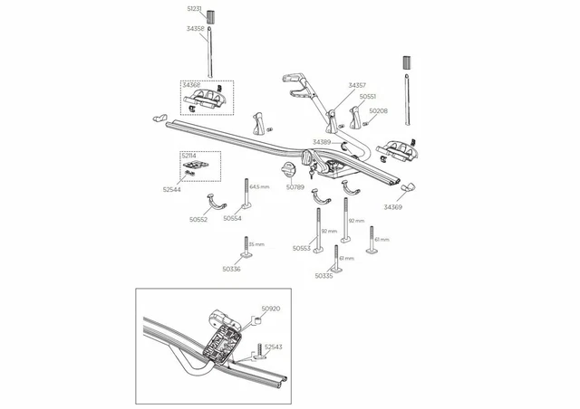 Thule ProRide 591 Roof Mounted Cycle Bike Carrier Spare Parts Multi-Listing