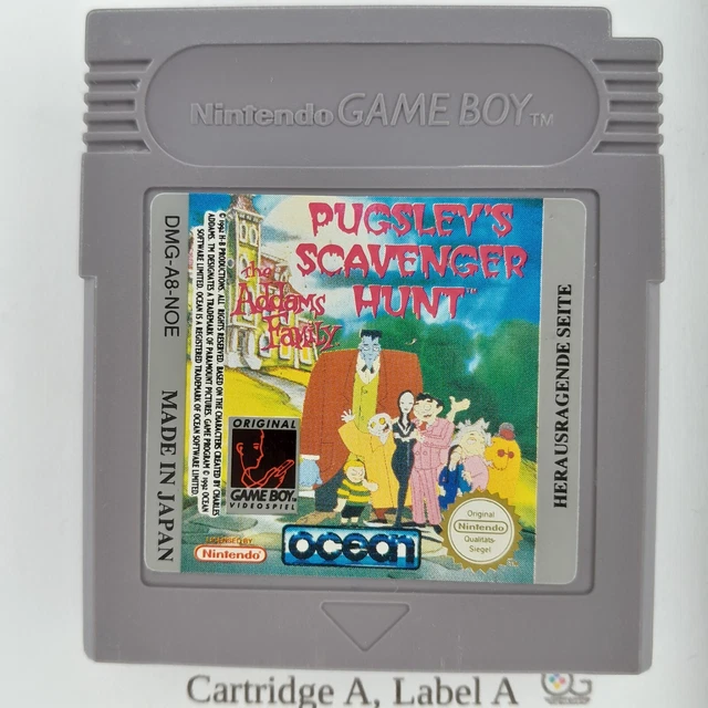 Jeu Game Boy The Addams Family - Version Originale USA, état Correct (cartouche Seule)