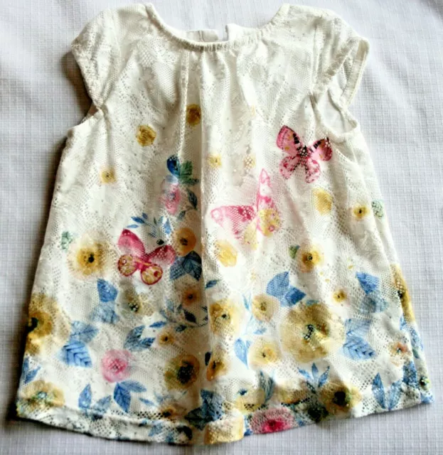 M&Co girls butterfly dress - age 12 - 18 months - NWoT