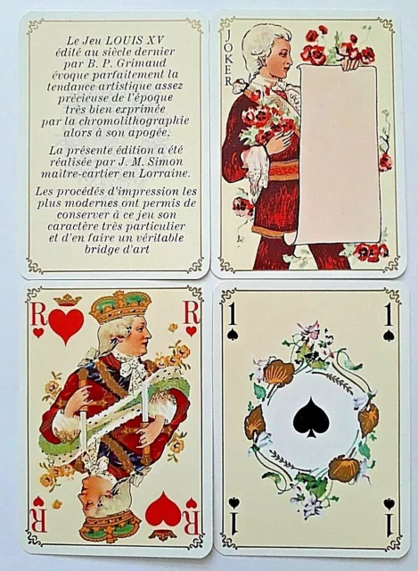 Vintage Playing Cards Jeu Louis Xv Wide Non Standard 52 And 2J 1970 Post Free