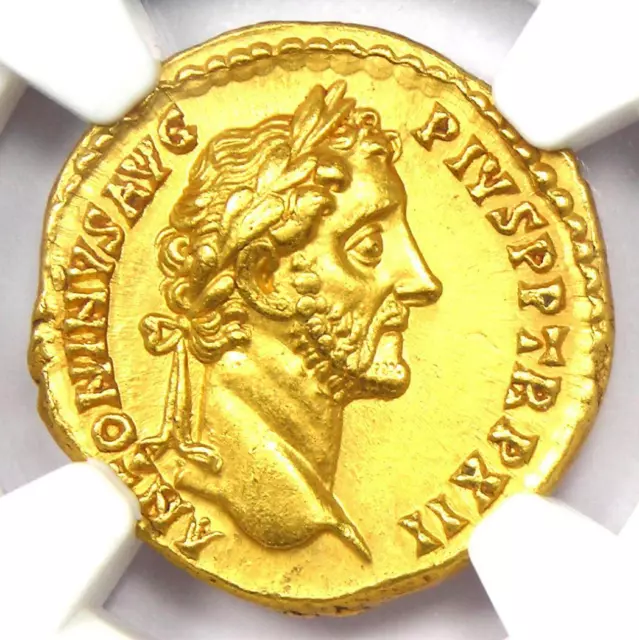 ANTONINUS PIUS GOLD AV Aureus Roman Coin 138-161 AD - Certified NGC ...