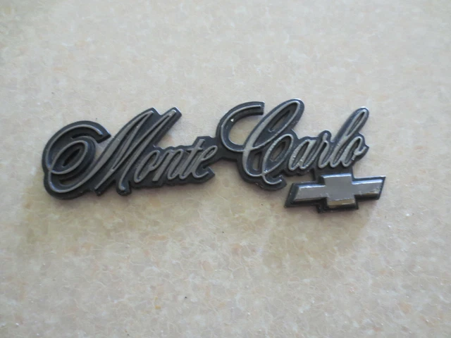 thumbnail image 2 of NOS GM 10189884 Emblem – 1995-99 Chevrolet Monte Carlo, OEM Genuine 2 of 3