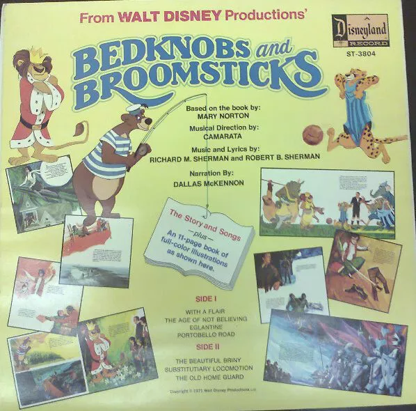 Various - Walt Disney Productions' Bedknobs And Broomsticks (LP, Album) 2