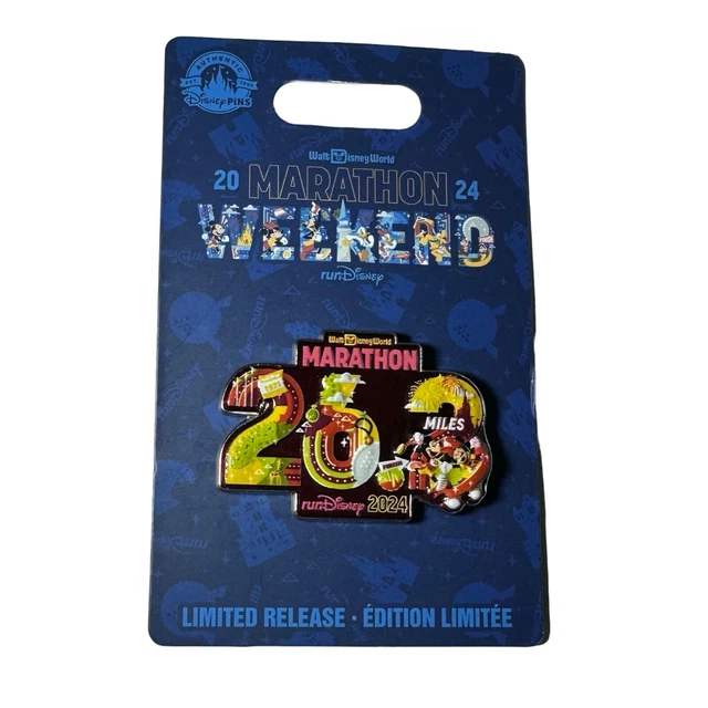 2024 DISNEY RUNDISNEY Walt Disney World Marathon Weekend 26.3 Miles Pin