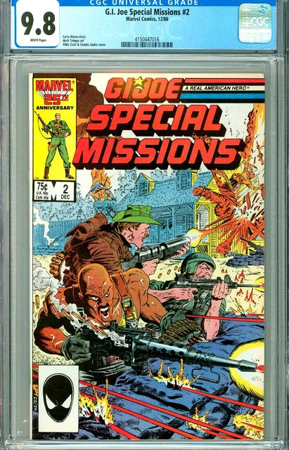 GI JOE SPECIAL MISSIONS 2 CGC 9.8 WP New CGC CASE Copper Age MARVEL COMICS 1986