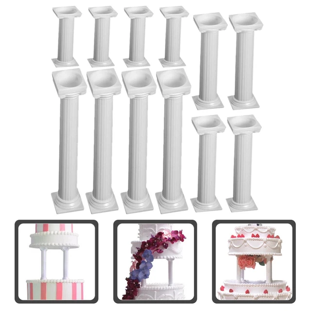 12 pz kit impilabile torte pilastro romano supporto torte set matrimonio decorazione