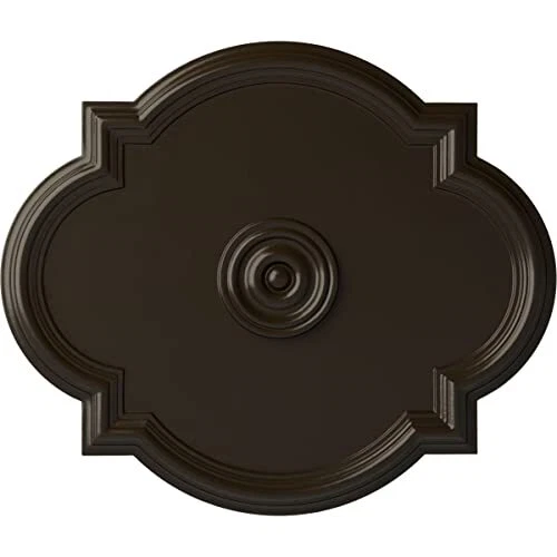 CM24WASHF Waltz Ceiling Medallion, 24"W x 20 1/2"H x 1 1/8"P, Hand-Painted St...