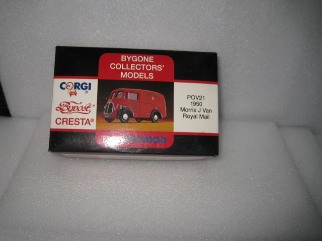 CORGI BYGONE MODELS Promod Bypost Cresta Pov21 1950 Morris J Van Royal ...