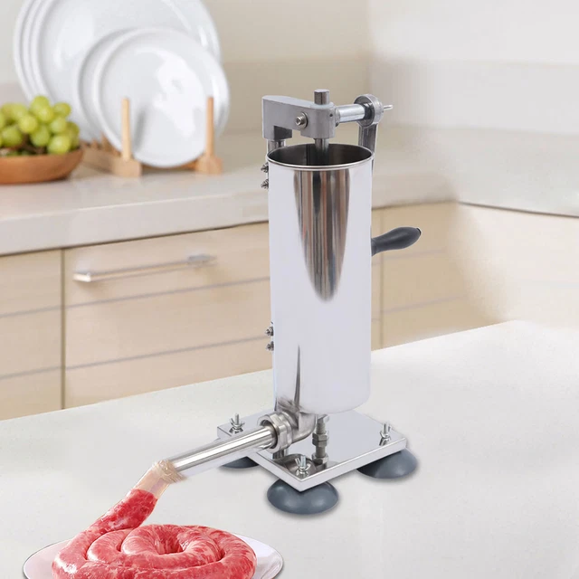 3L Manual Vertical Sausage Filler Stuffer Machine Stainless Steel Sausage Maker