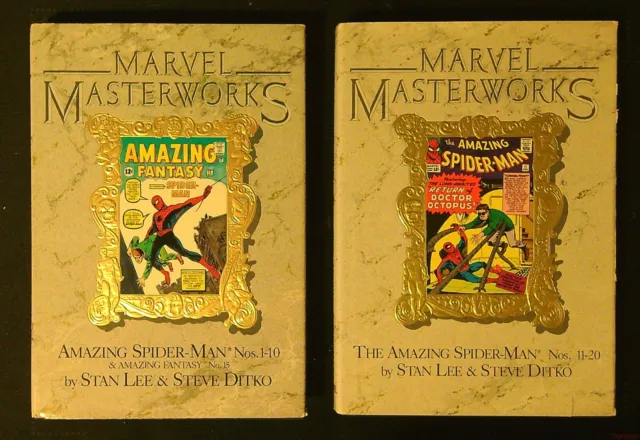Marvel Masterworks Vol 1 & 5 Amazing Spider-Man #1-#20 Stan Lee - Hardcover