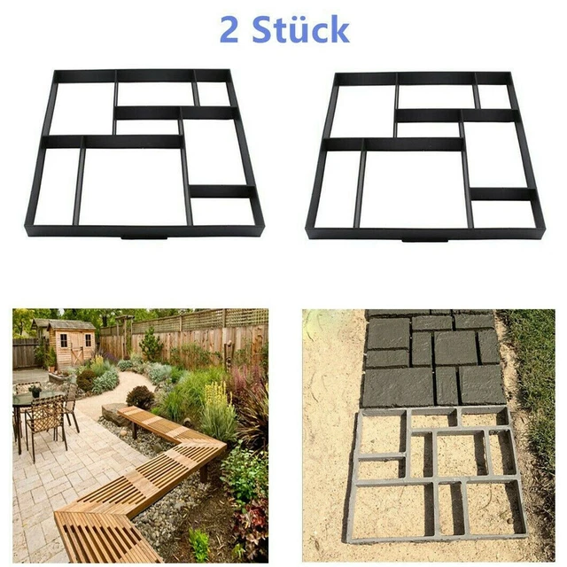 Pflasterform Für Beton Dioche Pflasterstein Form 40x40cm - Betonform Für Gartenwege & Gehwegplatten Pflasterstein Gießform