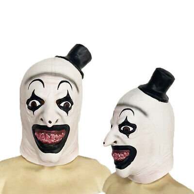 TERRIFIER KILLER ART Masks The Clown Halloween Scary Joker Full Head ...