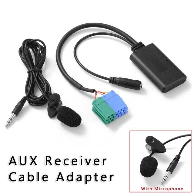 BLUETOOTH RADIO AUDIO Input Cable Adapter Module with Microphone For