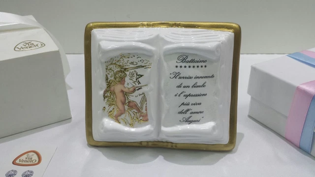 Libro D'Oro Per Battesimo – Formato A4 Orizzontale, Copertina Opaca, 100 Pagine, Qualità Premium (Colore: Rose Macaron) - 2