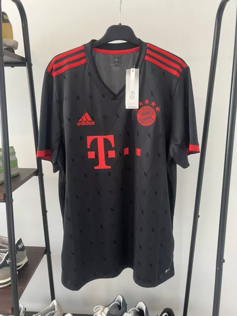 Mens Genuine Adidas Bayern Munich Germany 3rd Shirt 2022/23 Third BNWT XL