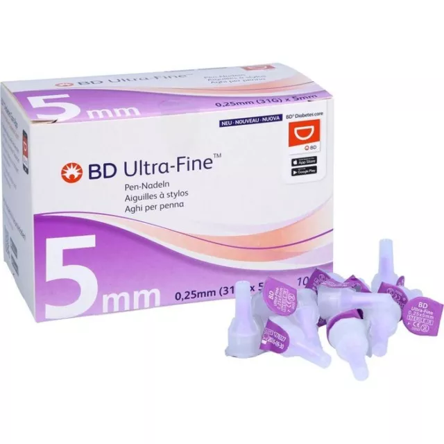 BD Ultra Fine Pen Nadeln 5mm      0.25 (31G) x 5mm