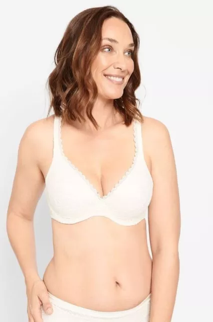 New Berlei Barely There Lace Contour Bra 2 Pack - Ivory