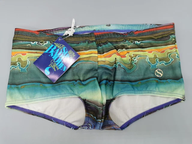 Pantaloni da bagno retrò originali Susa anni '80 pantaloncini bauli da bagno taglia 6 7 XL l M vintage NOS