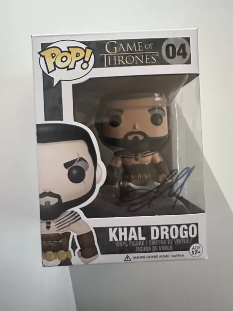 Funko Pop #04 Khal Drogo Game Of Thrones signed Jason Momoa