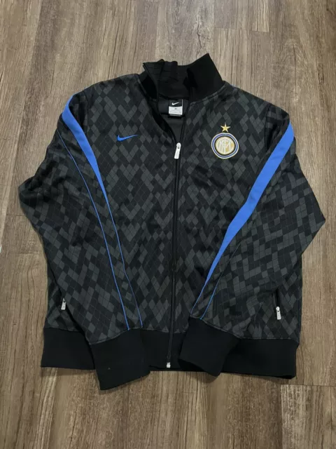 Inter Milan 2011 2012 N98 Authentic Football Soccer Track Jacket Nike 419936-010