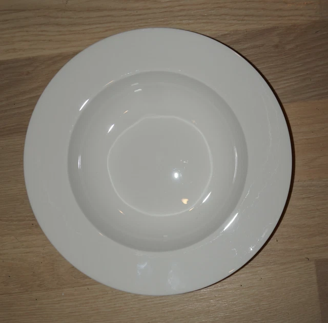 Suppenteller Classic Bone China Villa Blumenthal 23 cm White glänzend