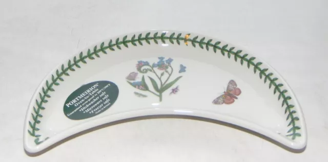 Portmeirion England Botanic Garden  1 x Crescent Dish  1990s 22cm by 11cm